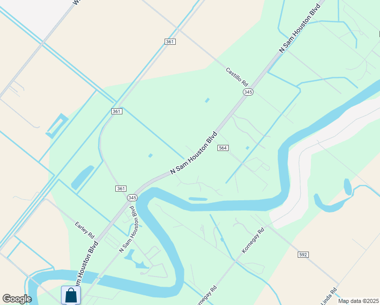 map of restaurants, bars, coffee shops, grocery stores, and more near N Sam Houston Blvd in San Benito