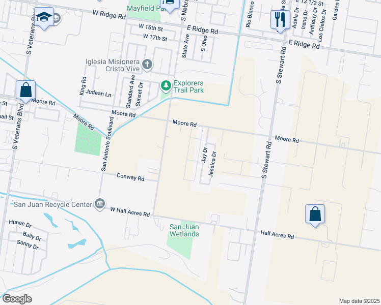 map of restaurants, bars, coffee shops, grocery stores, and more near 2309 San Charbel Street in San Juan