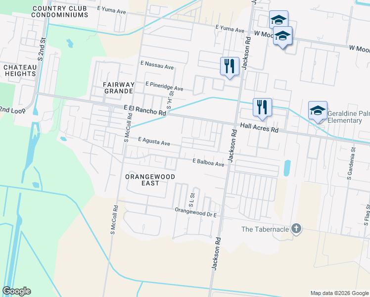 map of restaurants, bars, coffee shops, grocery stores, and more near 3551 South McColl Road in McAllen
