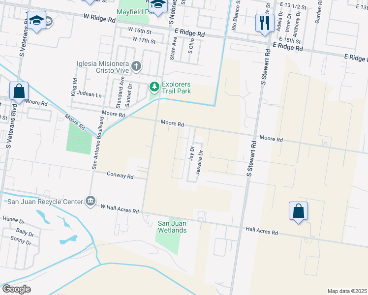 map of restaurants, bars, coffee shops, grocery stores, and more near 2302 San Pascual Street in San Juan