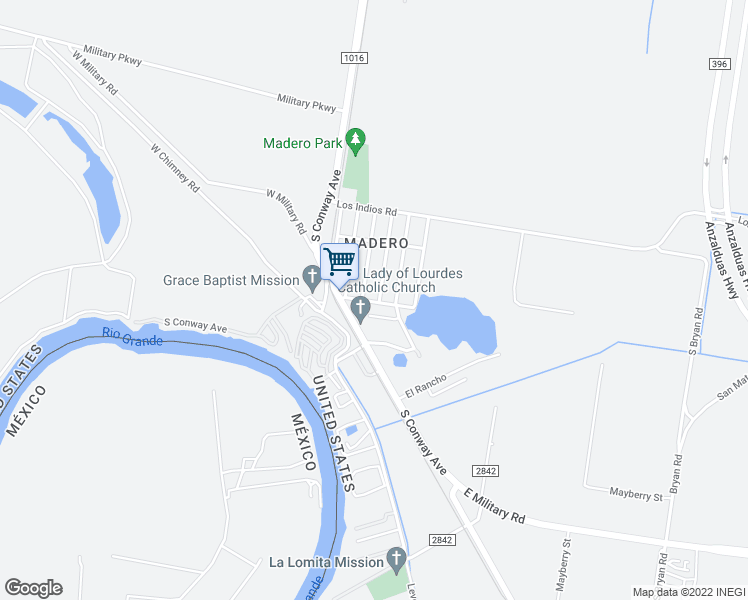 map of restaurants, bars, coffee shops, grocery stores, and more near 3901 Garza Street in Mission