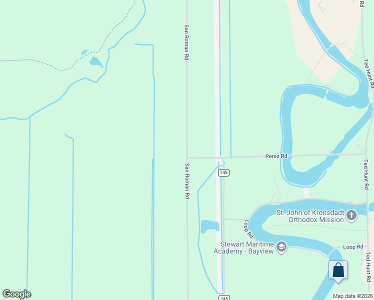 map of restaurants, bars, coffee shops, grocery stores, and more near San Roman Road in Cameron County
