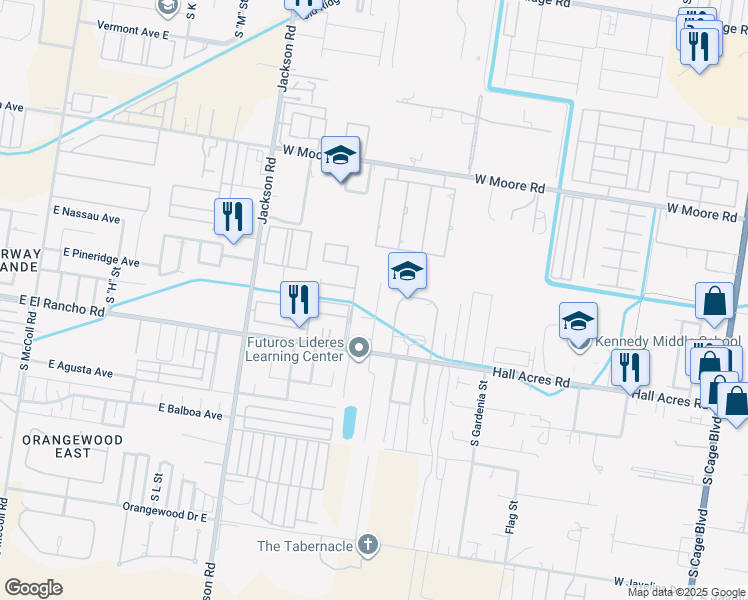 map of restaurants, bars, coffee shops, grocery stores, and more near 2316 South Dominque Drive in Pharr