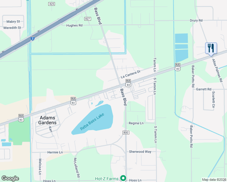 map of restaurants, bars, coffee shops, grocery stores, and more near 46 East Avenue in Harlingen