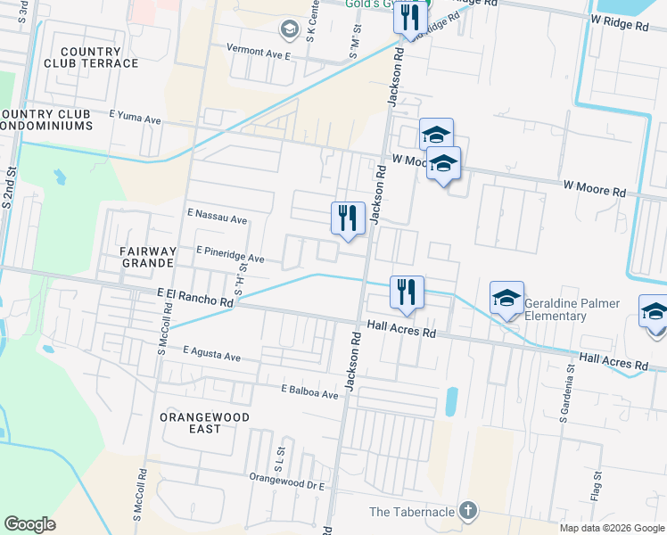 map of restaurants, bars, coffee shops, grocery stores, and more near 3011 South L Lane in McAllen
