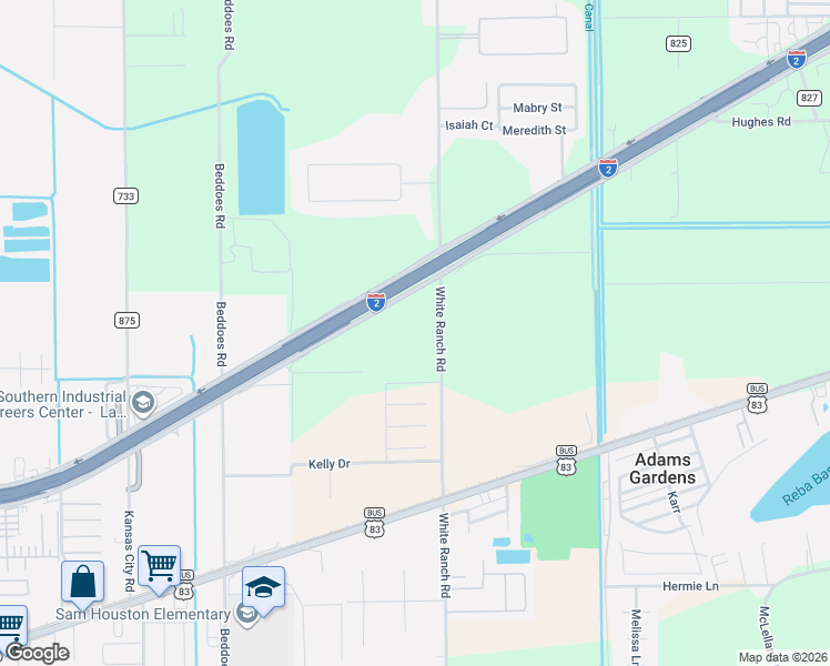 map of restaurants, bars, coffee shops, grocery stores, and more near East Expressway 83 in La Feria