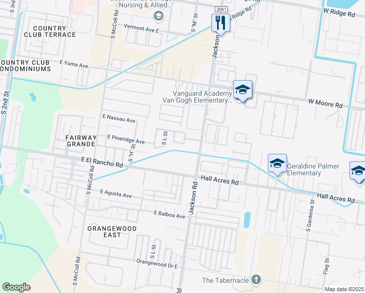 map of restaurants, bars, coffee shops, grocery stores, and more near 3011 South L Lane in McAllen