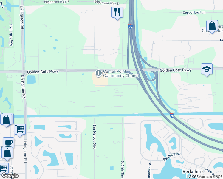 map of restaurants, bars, coffee shops, grocery stores, and more near 3089 64th Street Southwest in Naples