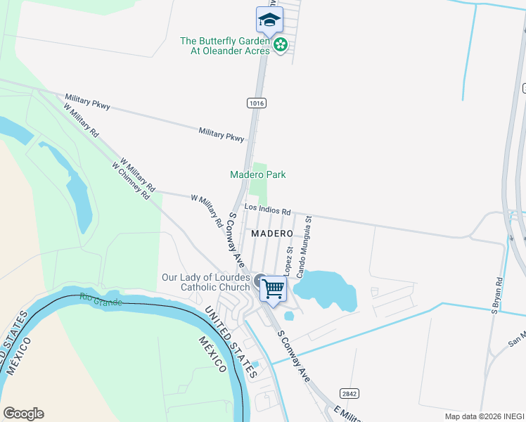 map of restaurants, bars, coffee shops, grocery stores, and more near 1000 Los Indios Road in Mission