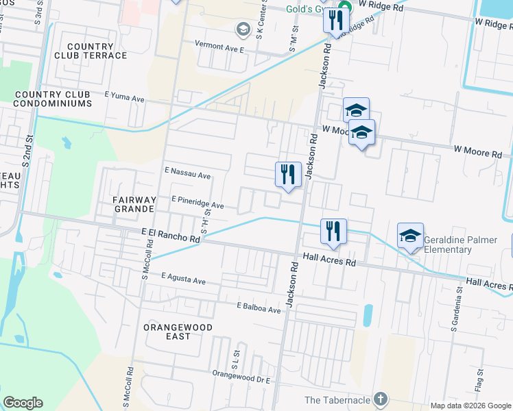 map of restaurants, bars, coffee shops, grocery stores, and more near 3011 South L Lane in McAllen