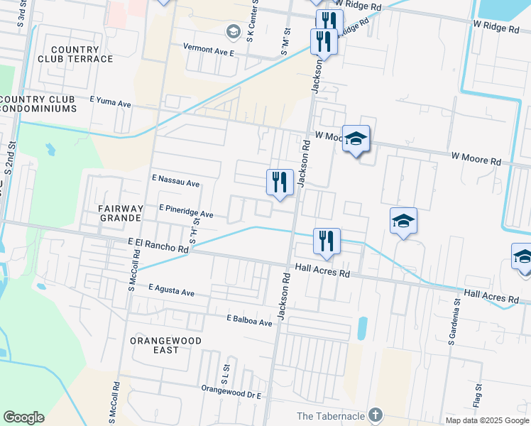 map of restaurants, bars, coffee shops, grocery stores, and more near 3011 South L Lane in McAllen