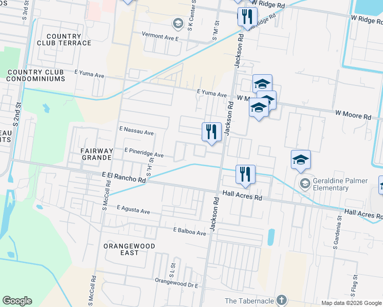 map of restaurants, bars, coffee shops, grocery stores, and more near 3011 South L Lane in McAllen