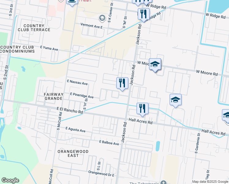 map of restaurants, bars, coffee shops, grocery stores, and more near 3011 South L Lane in McAllen