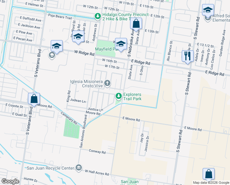 map of restaurants, bars, coffee shops, grocery stores, and more near 110 Dominique Lane in San Juan