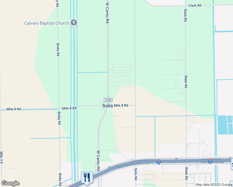 map of restaurants, bars, coffee shops, grocery stores, and more near 22556 Mile 8 Road in La Feria