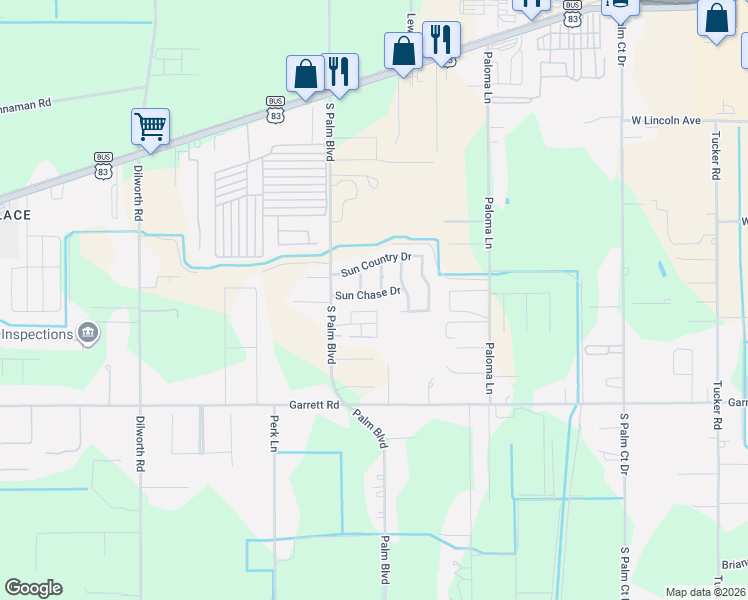 map of restaurants, bars, coffee shops, grocery stores, and more near 3617 Sun Chase Dr in Harlingen