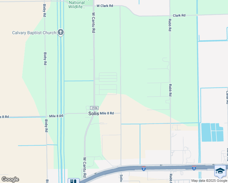 map of restaurants, bars, coffee shops, grocery stores, and more near 25700-26628 Solis Road in La Feria