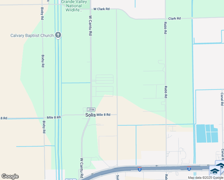 map of restaurants, bars, coffee shops, grocery stores, and more near 25700-26628 Solis Road in La Feria