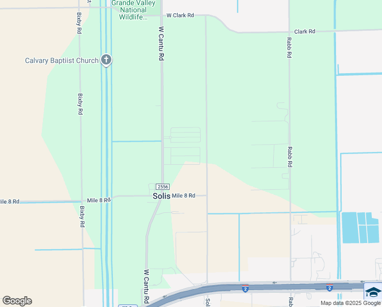 map of restaurants, bars, coffee shops, grocery stores, and more near 25700-26628 Solis Road in La Feria