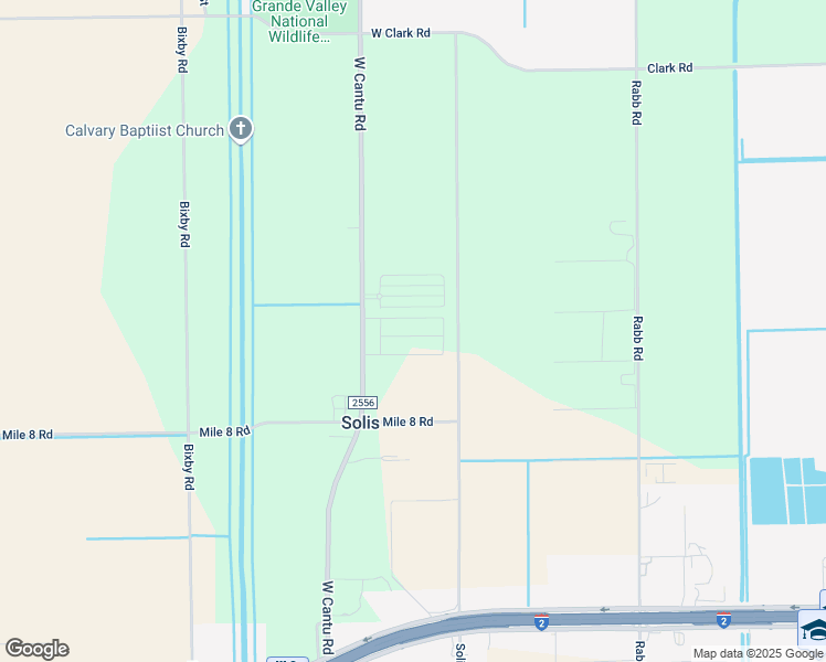 map of restaurants, bars, coffee shops, grocery stores, and more near 25700-26628 Solis Road in La Feria