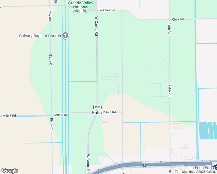map of restaurants, bars, coffee shops, grocery stores, and more near 25700-26628 Solis Road in La Feria