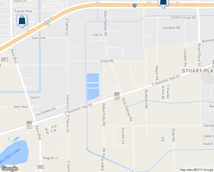 map of restaurants, bars, coffee shops, grocery stores, and more near 422 Countryside Lane in Harlingen