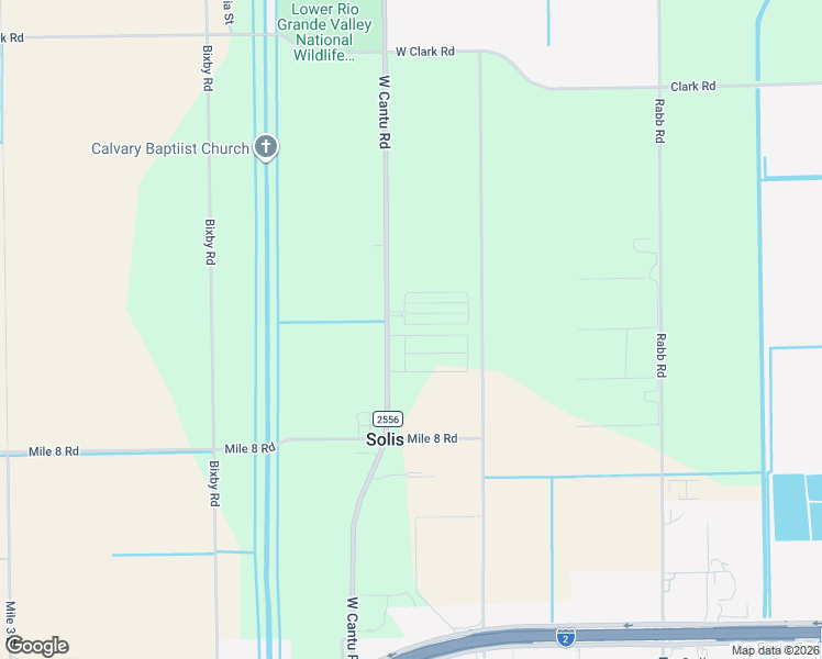 map of restaurants, bars, coffee shops, grocery stores, and more near 26149-26599 West Cantu Road in La Feria