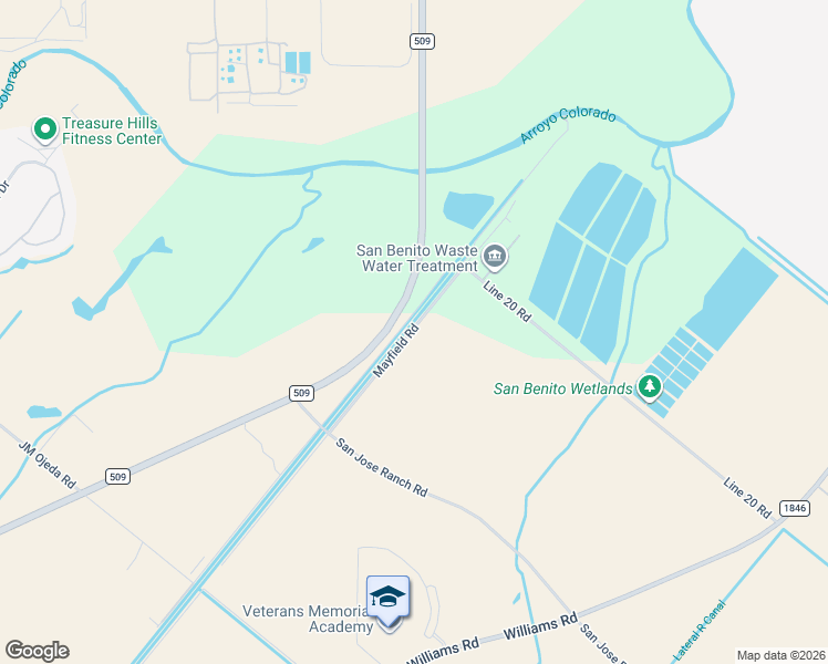 map of restaurants, bars, coffee shops, grocery stores, and more near 26443 Mayfield Road in San Benito