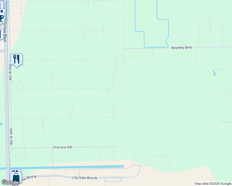 map of restaurants, bars, coffee shops, grocery stores, and more near 3170 27th Avenue Southwest in Naples