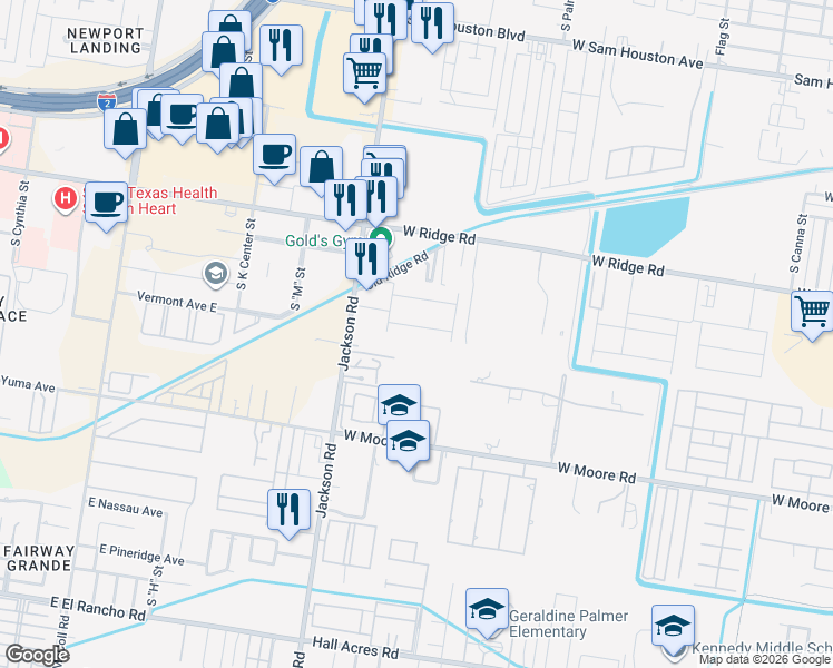 map of restaurants, bars, coffee shops, grocery stores, and more near 1713 West Smith Drive in Pharr