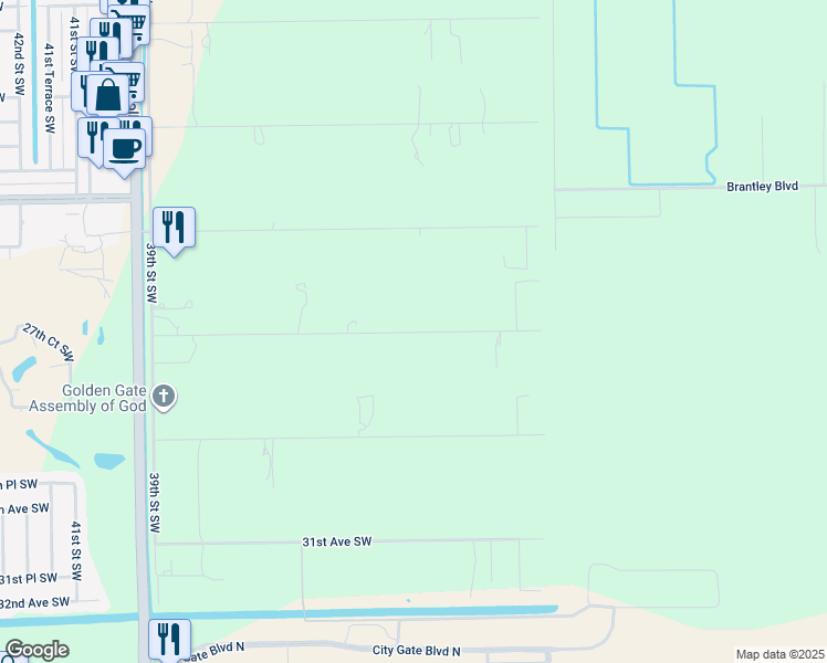 map of restaurants, bars, coffee shops, grocery stores, and more near 3460 27th Avenue Southwest in Naples