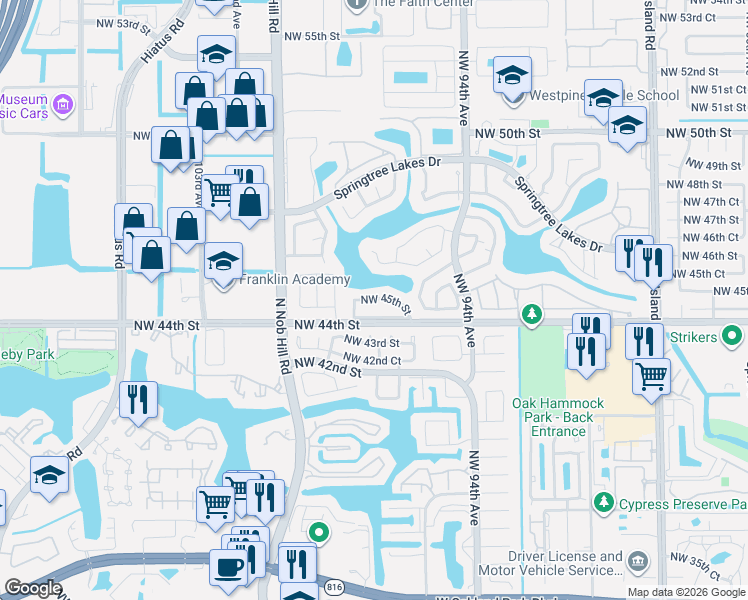 map of restaurants, bars, coffee shops, grocery stores, and more near in Fort Lauderdale