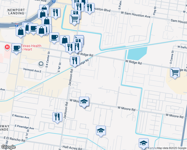map of restaurants, bars, coffee shops, grocery stores, and more near 1701 West Smith Drive in Pharr