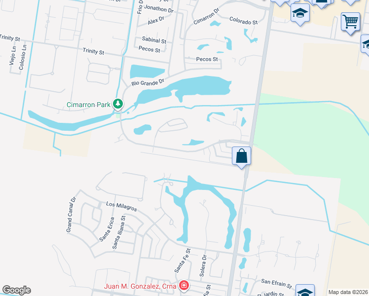 map of restaurants, bars, coffee shops, grocery stores, and more near 918 Rio Grande Drive in Mission