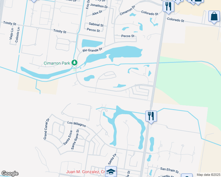 map of restaurants, bars, coffee shops, grocery stores, and more near 914 Rio Grande Drive in Mission