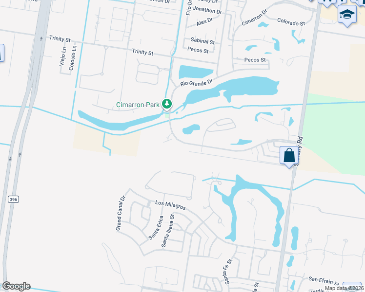 map of restaurants, bars, coffee shops, grocery stores, and more near 813 Rio Grande Drive in Mission