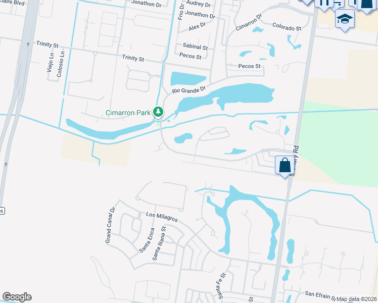 map of restaurants, bars, coffee shops, grocery stores, and more near 821 Rio Grande Drive in Mission