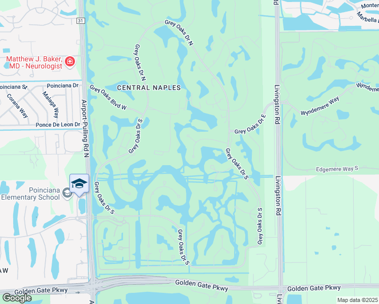 map of restaurants, bars, coffee shops, grocery stores, and more near 1645 China Berry Way in Naples