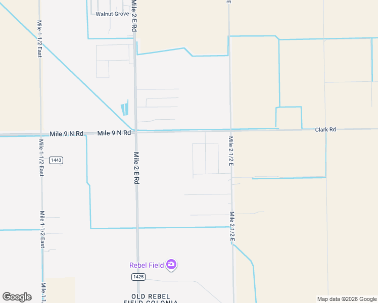 map of restaurants, bars, coffee shops, grocery stores, and more near 1700 Los Laureles Drive in Mercedes