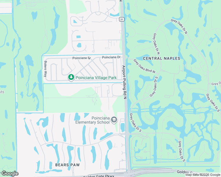 map of restaurants, bars, coffee shops, grocery stores, and more near 3165 Carriage Circle in Naples