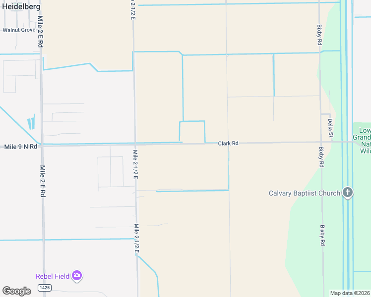 map of restaurants, bars, coffee shops, grocery stores, and more near 1223 Mile 9 North Road in Mercedes
