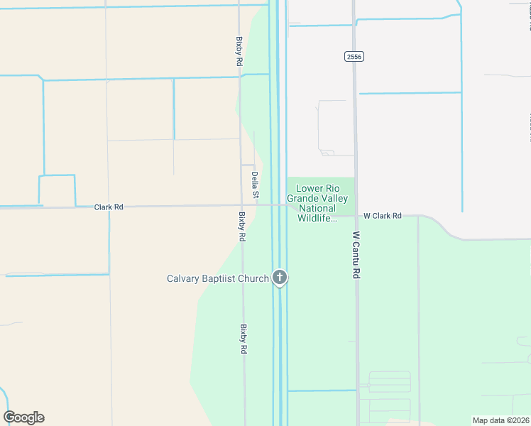 map of restaurants, bars, coffee shops, grocery stores, and more near 10552-10596 Clark Road in La Feria