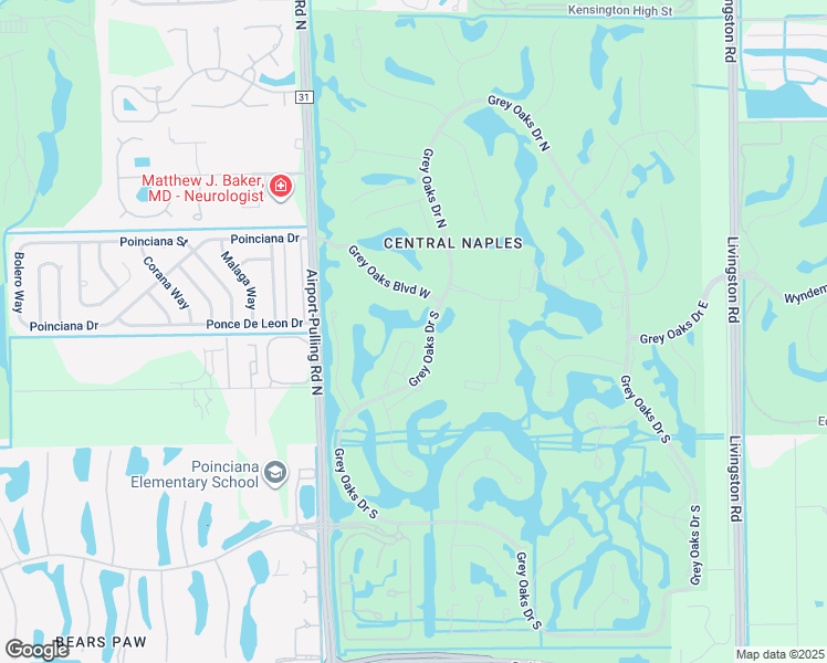 map of restaurants, bars, coffee shops, grocery stores, and more near 2446 Terra Verde Lane in Naples