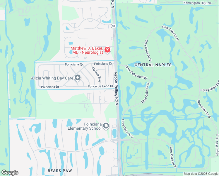 map of restaurants, bars, coffee shops, grocery stores, and more near 3231 Horse Carriage Way in Naples