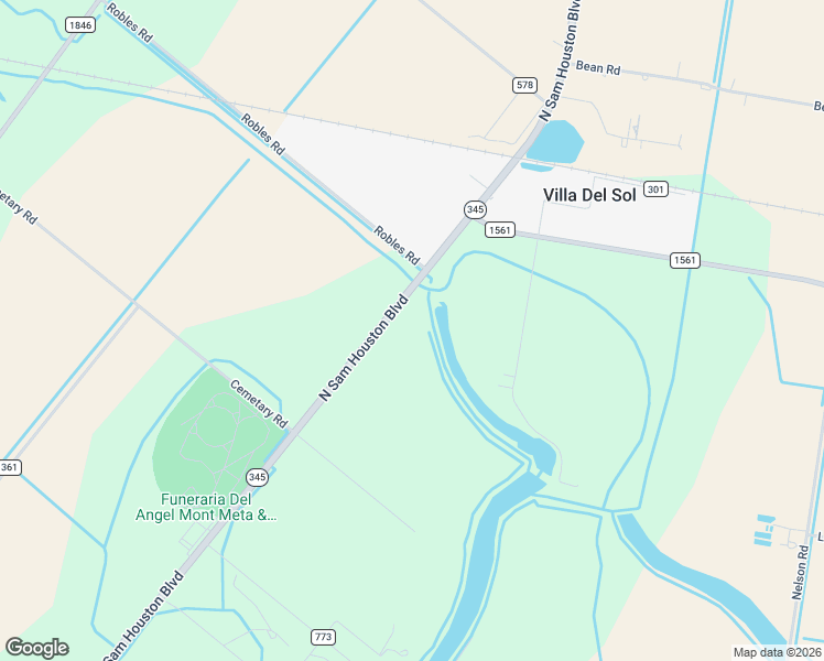 map of restaurants, bars, coffee shops, grocery stores, and more near 25597 Texas 345 in San Benito