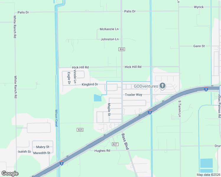 map of restaurants, bars, coffee shops, grocery stores, and more near 9522 Green Jay in Harlingen