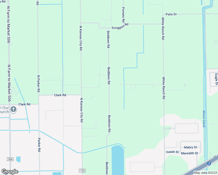 map of restaurants, bars, coffee shops, grocery stores, and more near 25601 Beddoes Road in La Feria
