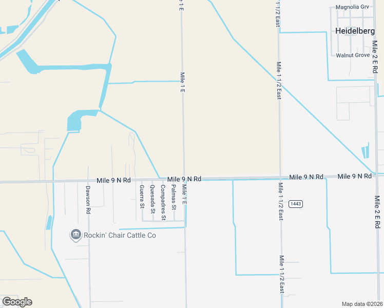 map of restaurants, bars, coffee shops, grocery stores, and more near 2928 Mile 9 North in Mercedes