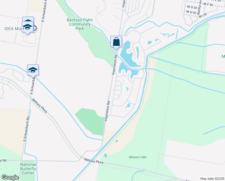 map of restaurants, bars, coffee shops, grocery stores, and more near 2101 Lake View Drive in Mission