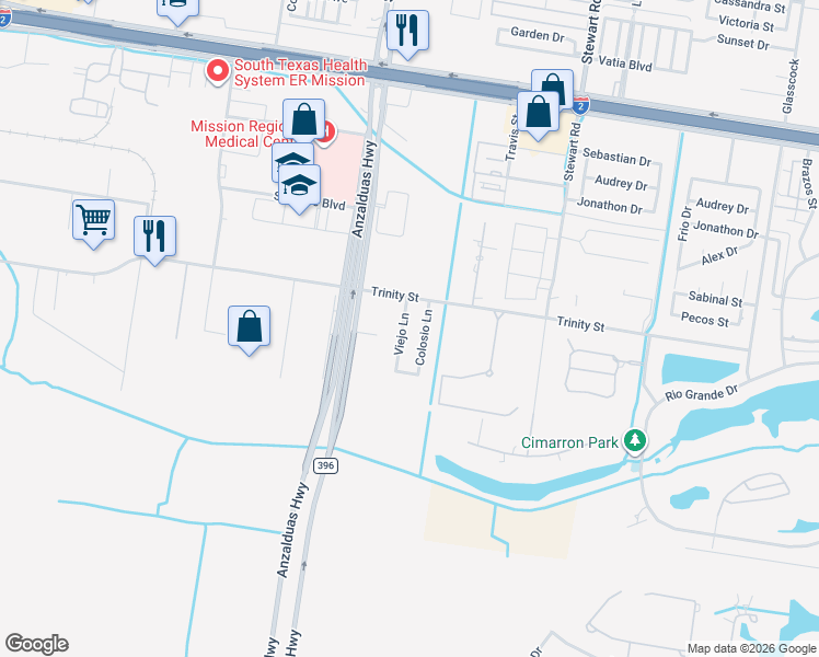 map of restaurants, bars, coffee shops, grocery stores, and more near 1401 Viejo Lane in Mission